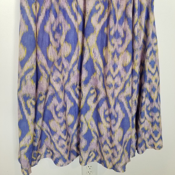 Maria Cher Moreno Maive Printed Midi Dress Women Sz S Blue Summer Boho Beach - Picture 8 of 11